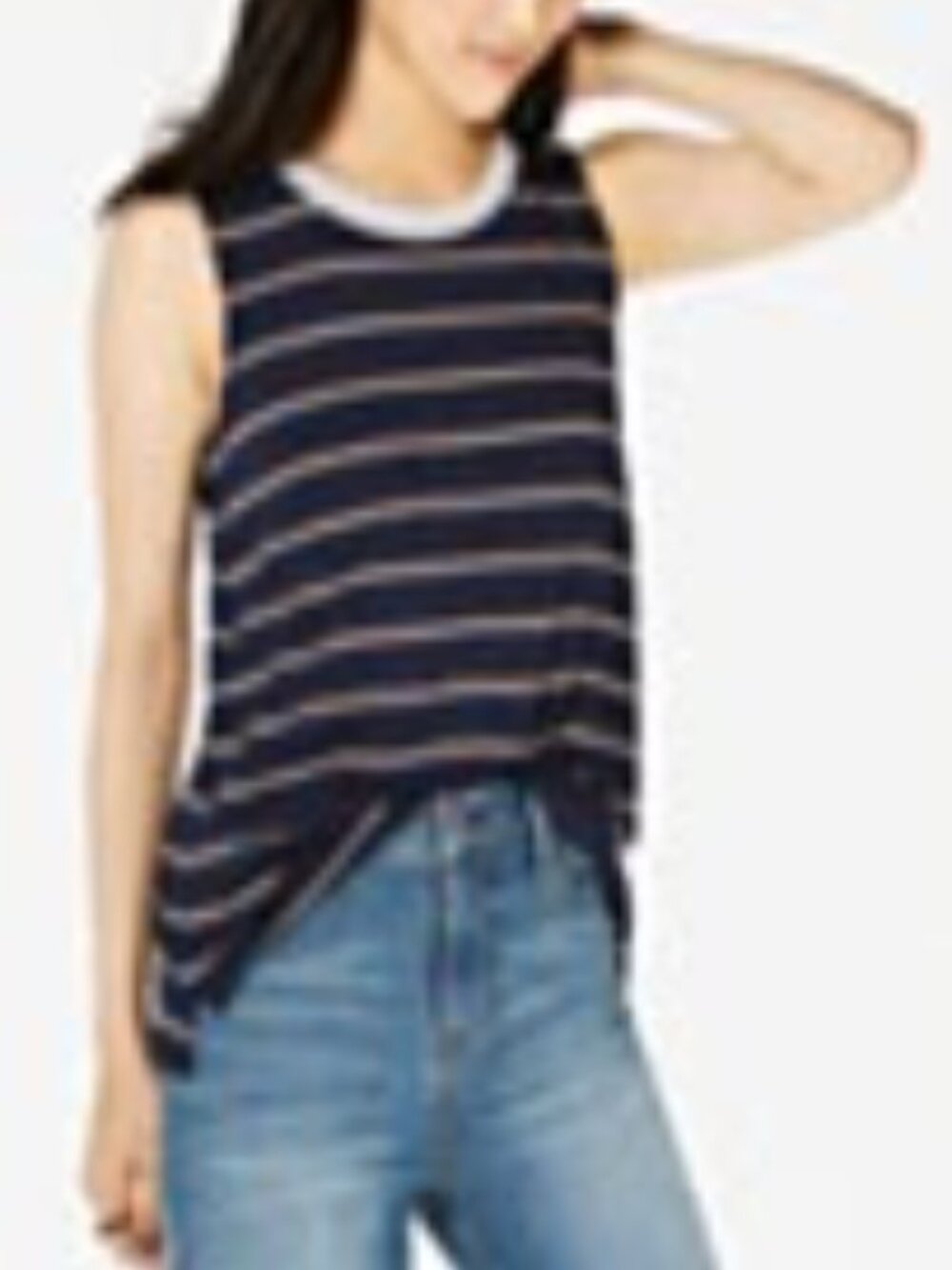 HIPPIE ROSE Juniors' Striped Tank Top